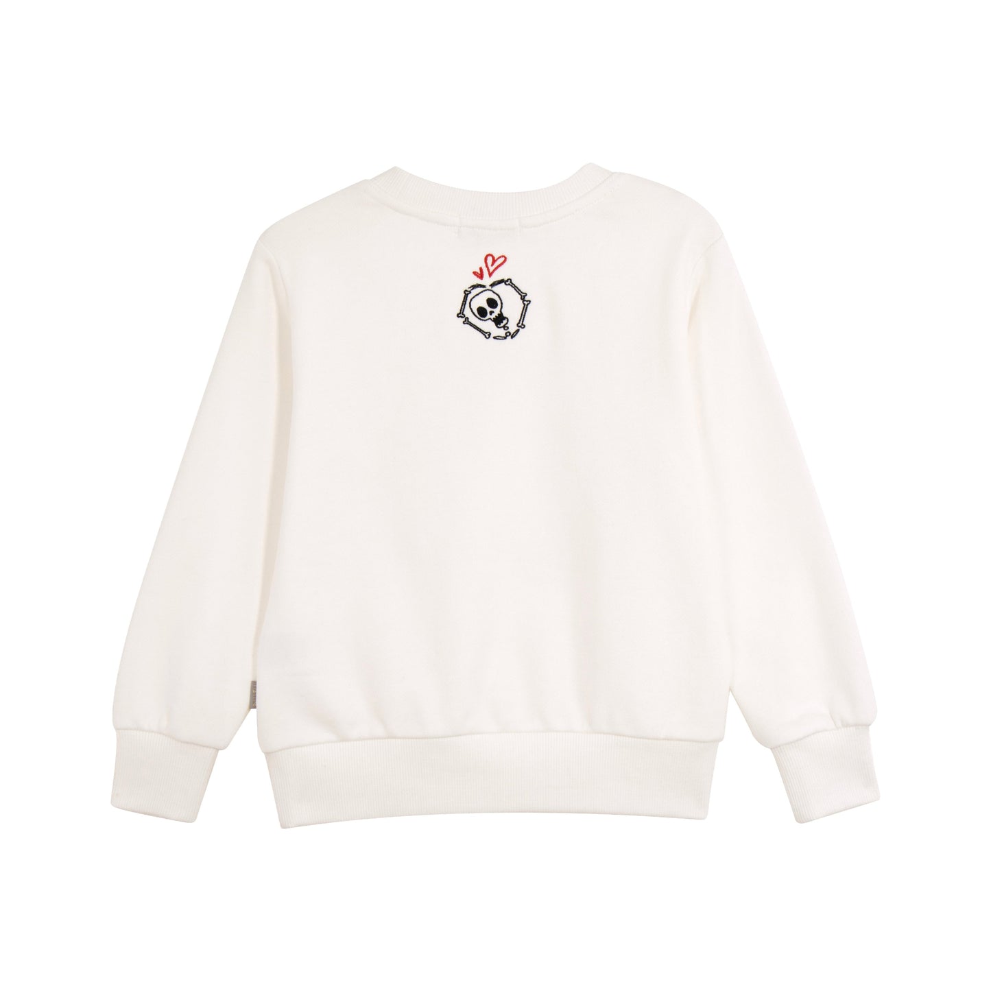 iMiN Kids Skull Love Heart Logo Sweatshirt White