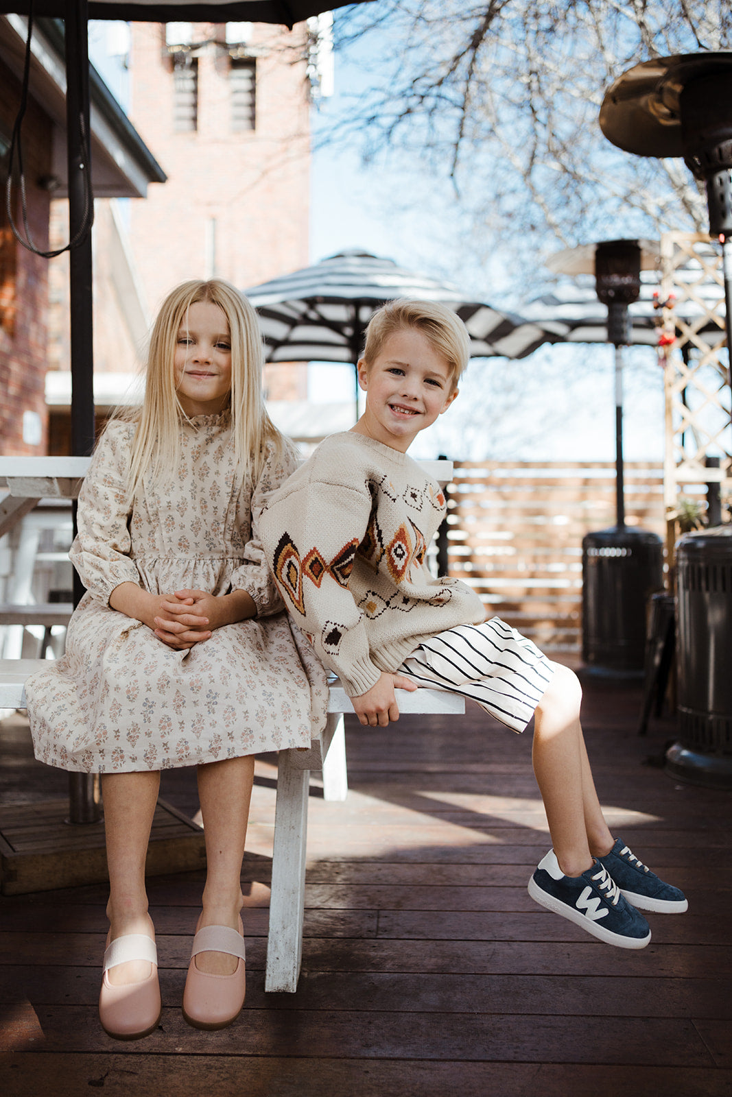 Boys Almond Jacquard Knit Jumper