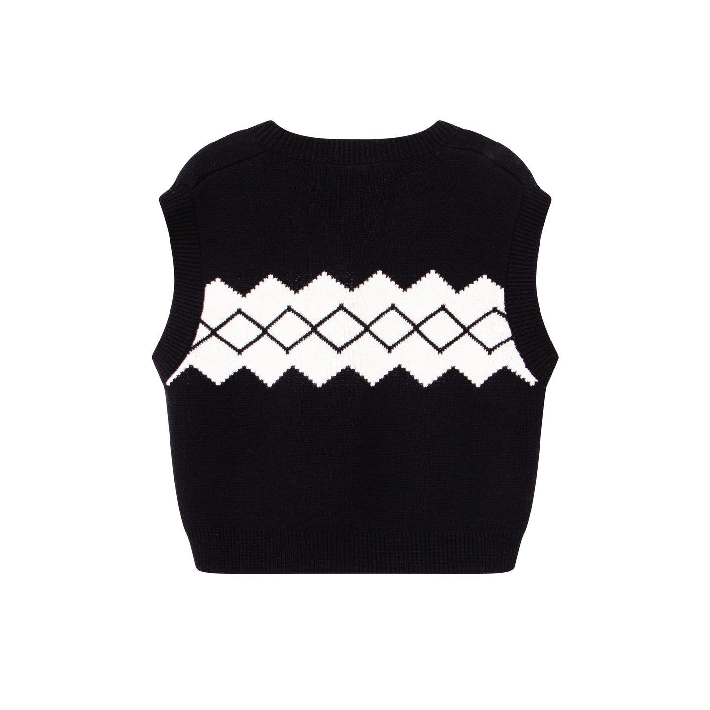 Kids Soft Cotton Black Check Vest