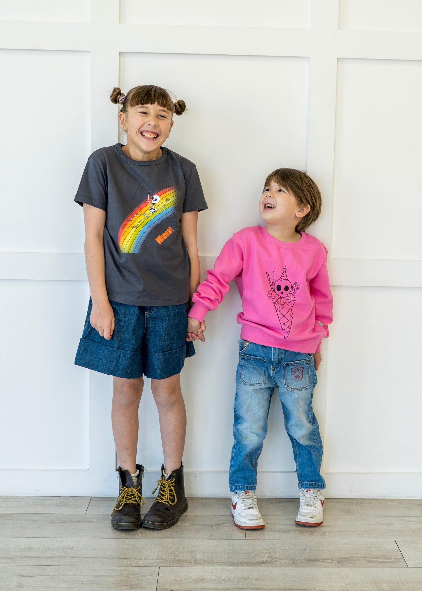 iMiN Kids Cute Skull Matching Clothing
