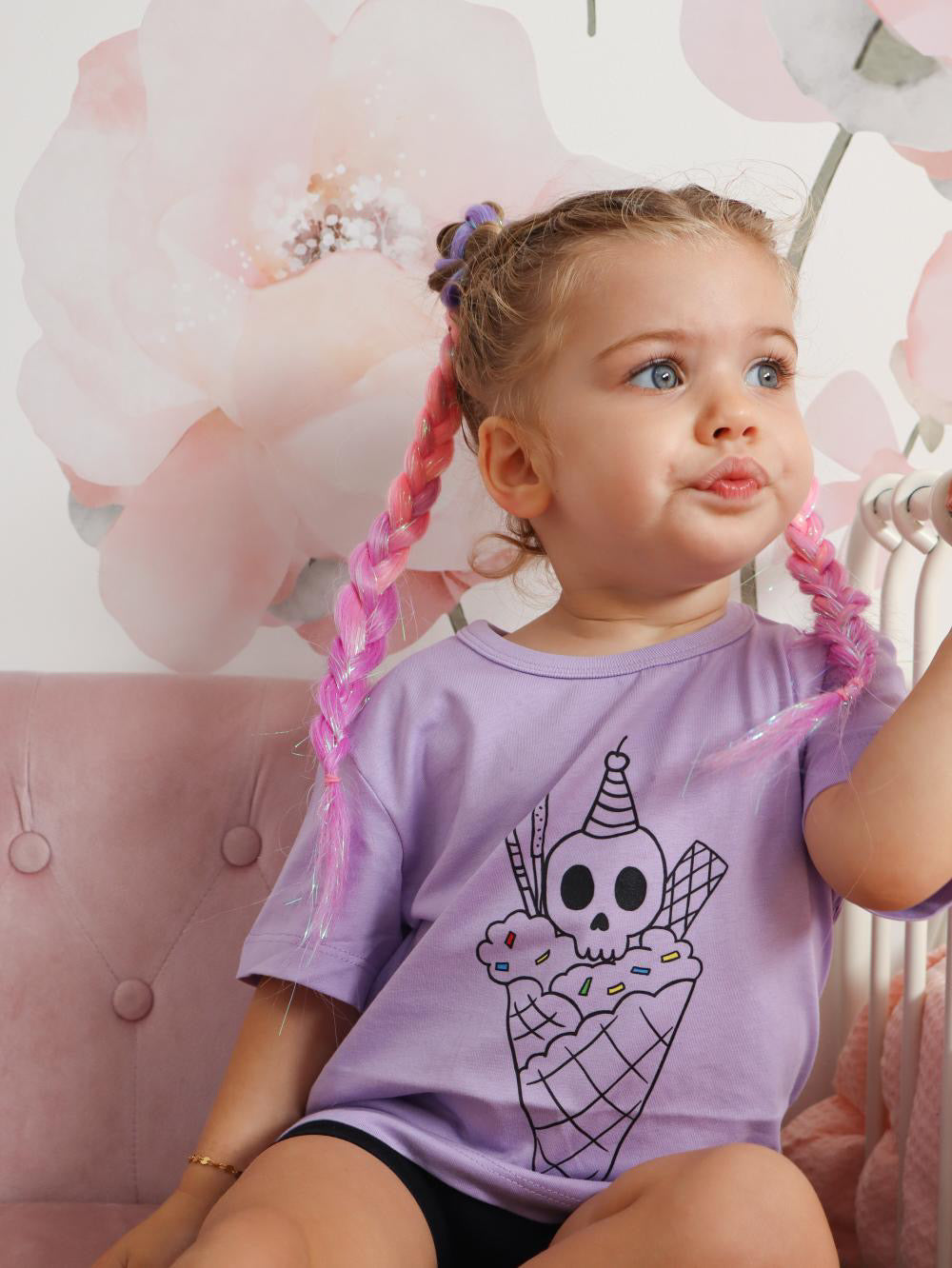 iMiN Kids Skull Love Cone T-shirt