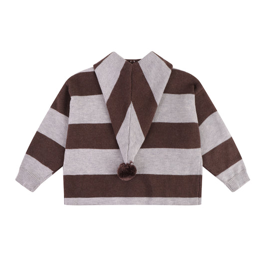 Boys Winter Hooded Knitted Cardigan