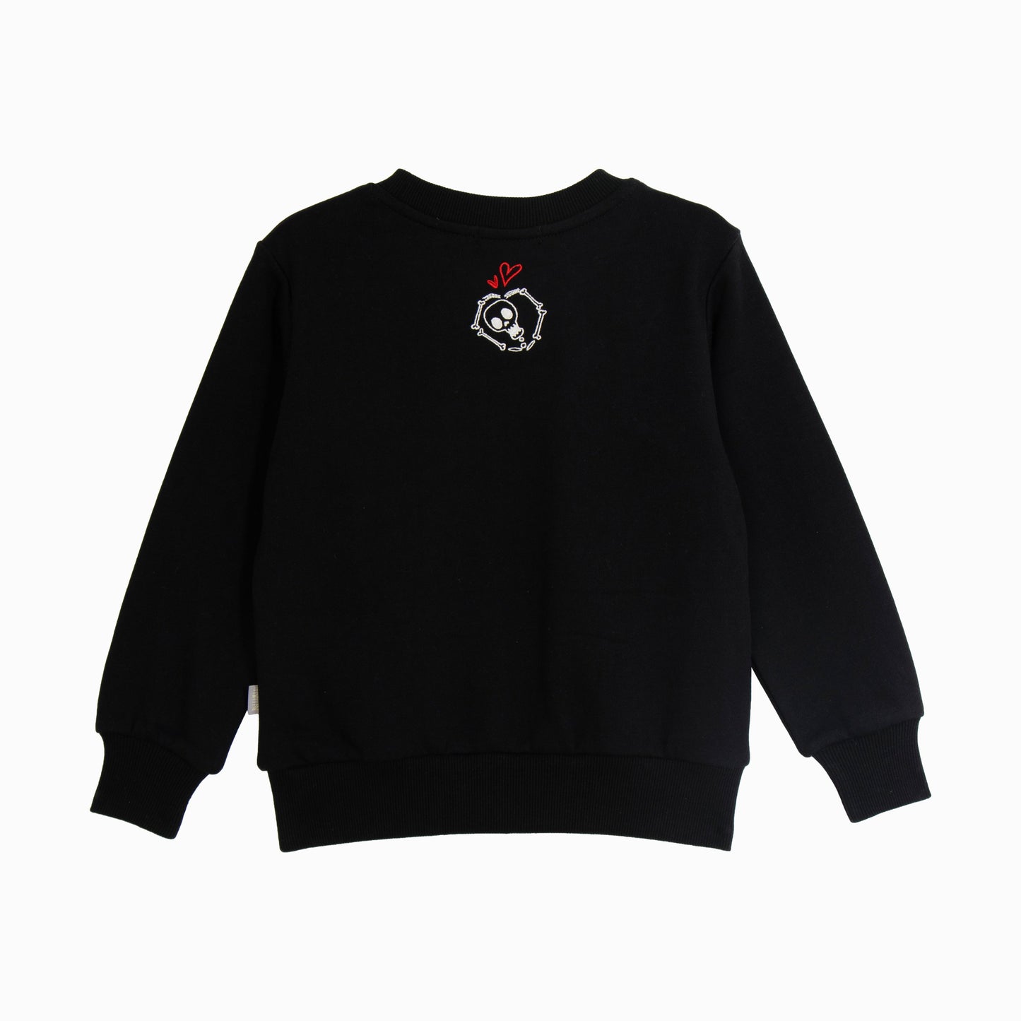 iMiN Kids Skull Love Heart Logo Sweatshirt Classic Black