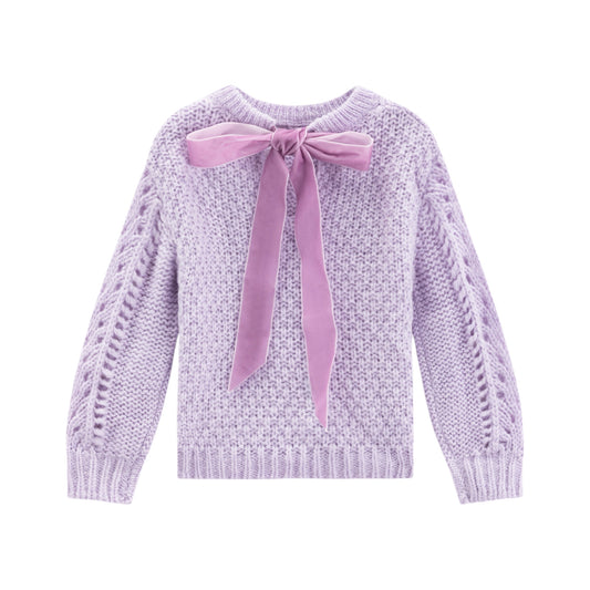 iMiN Kids Girl's Purple Knitted Sweater