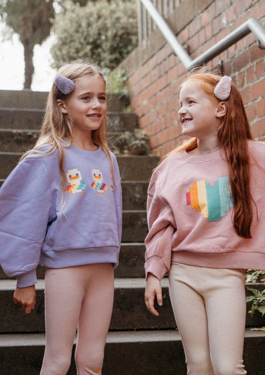 iMiN Girls Faux Fur Hair Clip Pink/Light Blue/Purple/Brown