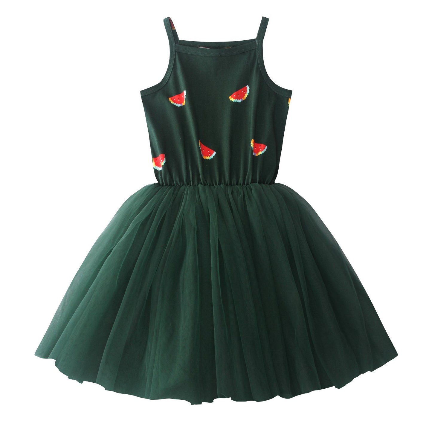 iMiN Kids Girls Summer Beach Dress Green Watermelon