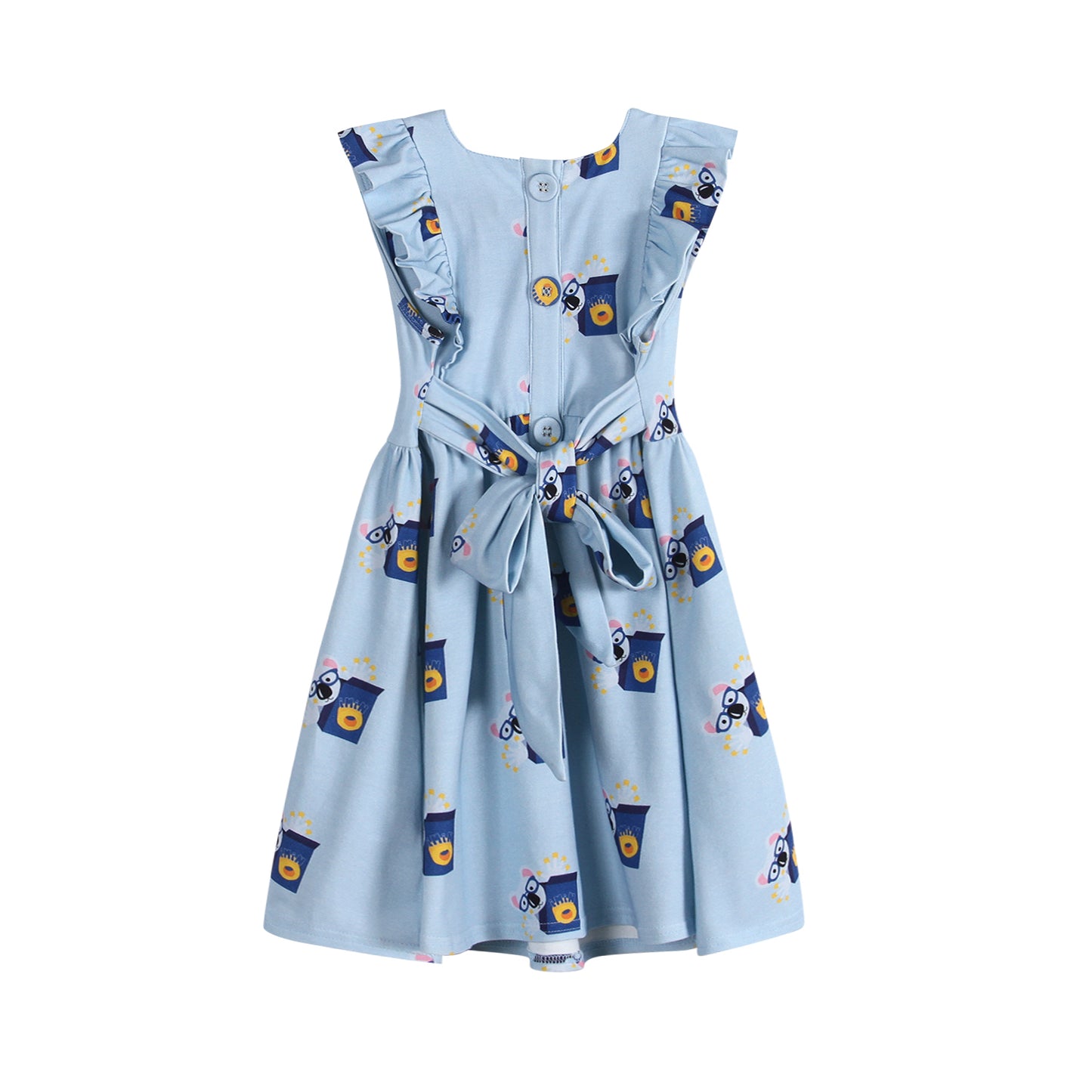 iMiN Kids Summer Beach Dress Bow Back