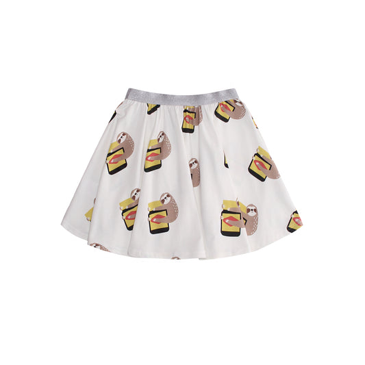 iMiN Kids Girls Summer Cotton Sloth Skirt