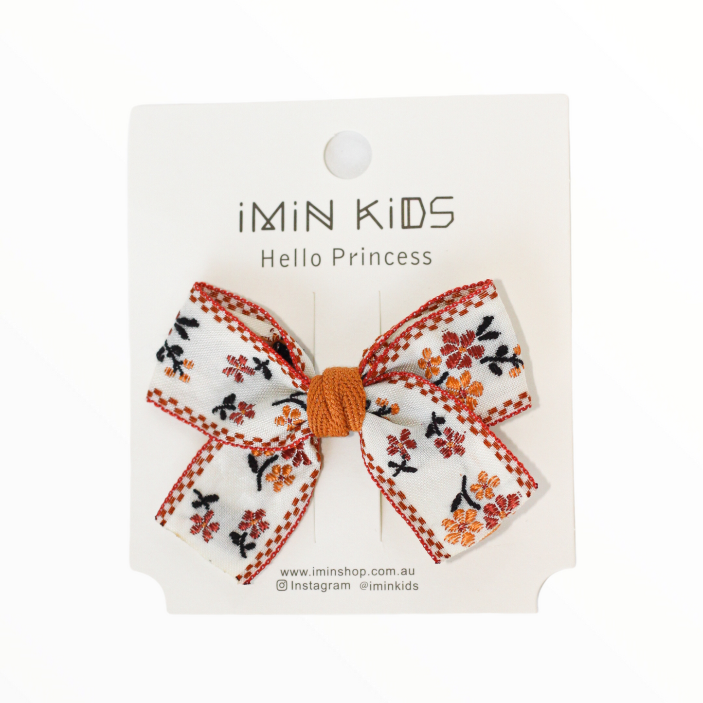 iMiN Kids Handmade Vintage Girls Bow Hair Clip