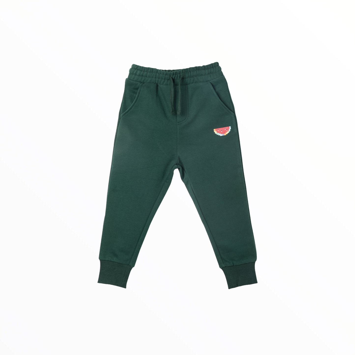 iMiN Kids Rainbow Pixel Watermelon Green Track Pants