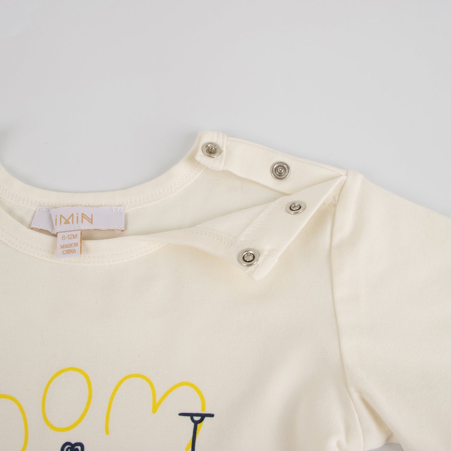 Babies Short sleeve T-shirt Tee Beige Boom Tomato