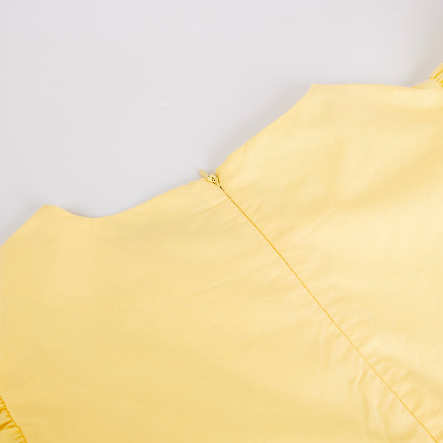 iMiN Women's Puff Sleeves Floral Embroidered Dress Mellow Yellow