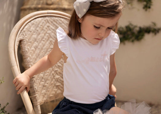 iMiN Kids Girls Frill Cotton Top