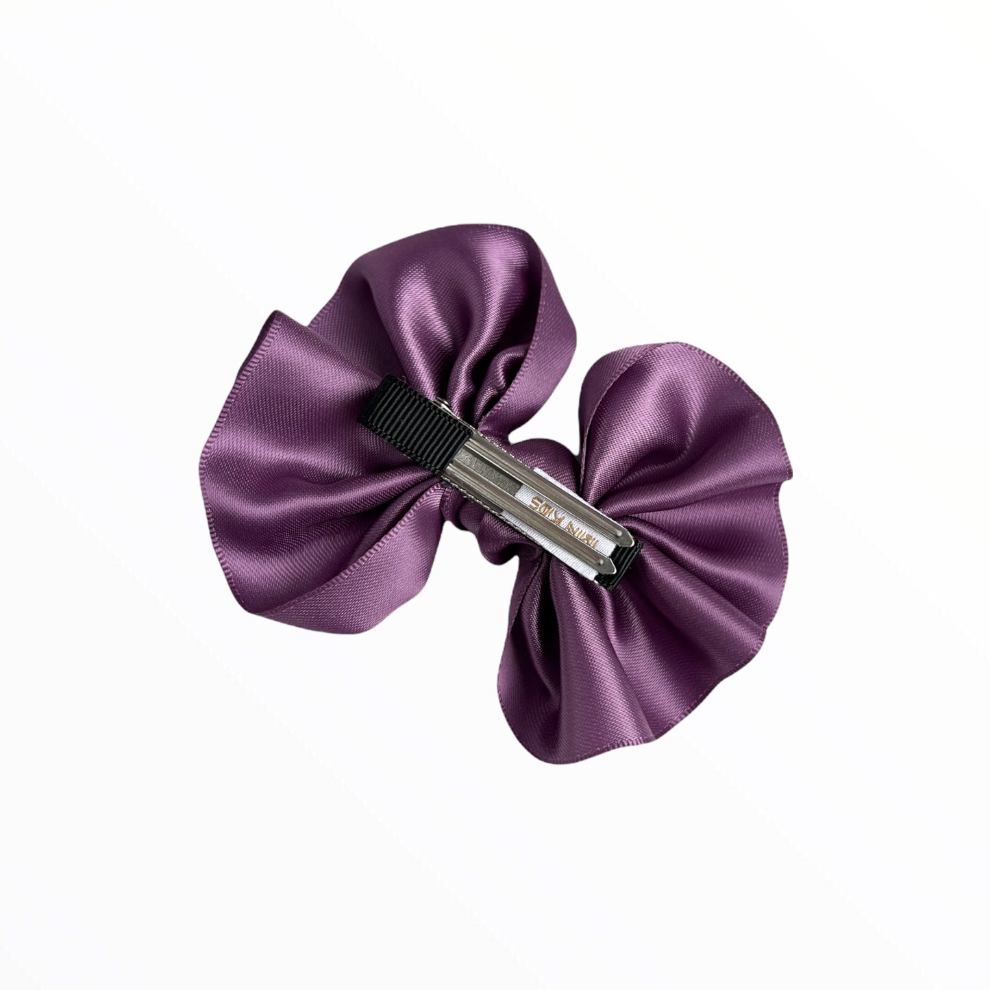 iMiN KIds Girls Handmade Satin Bow Hair Clip Purple