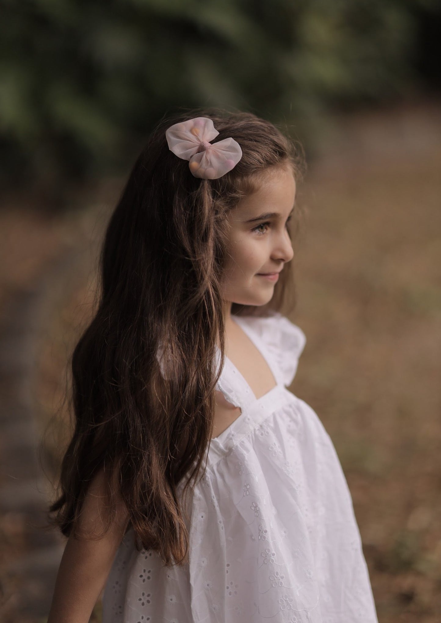 iMiN Kids Girls Pom-Pom Bow Hair Clip Pink