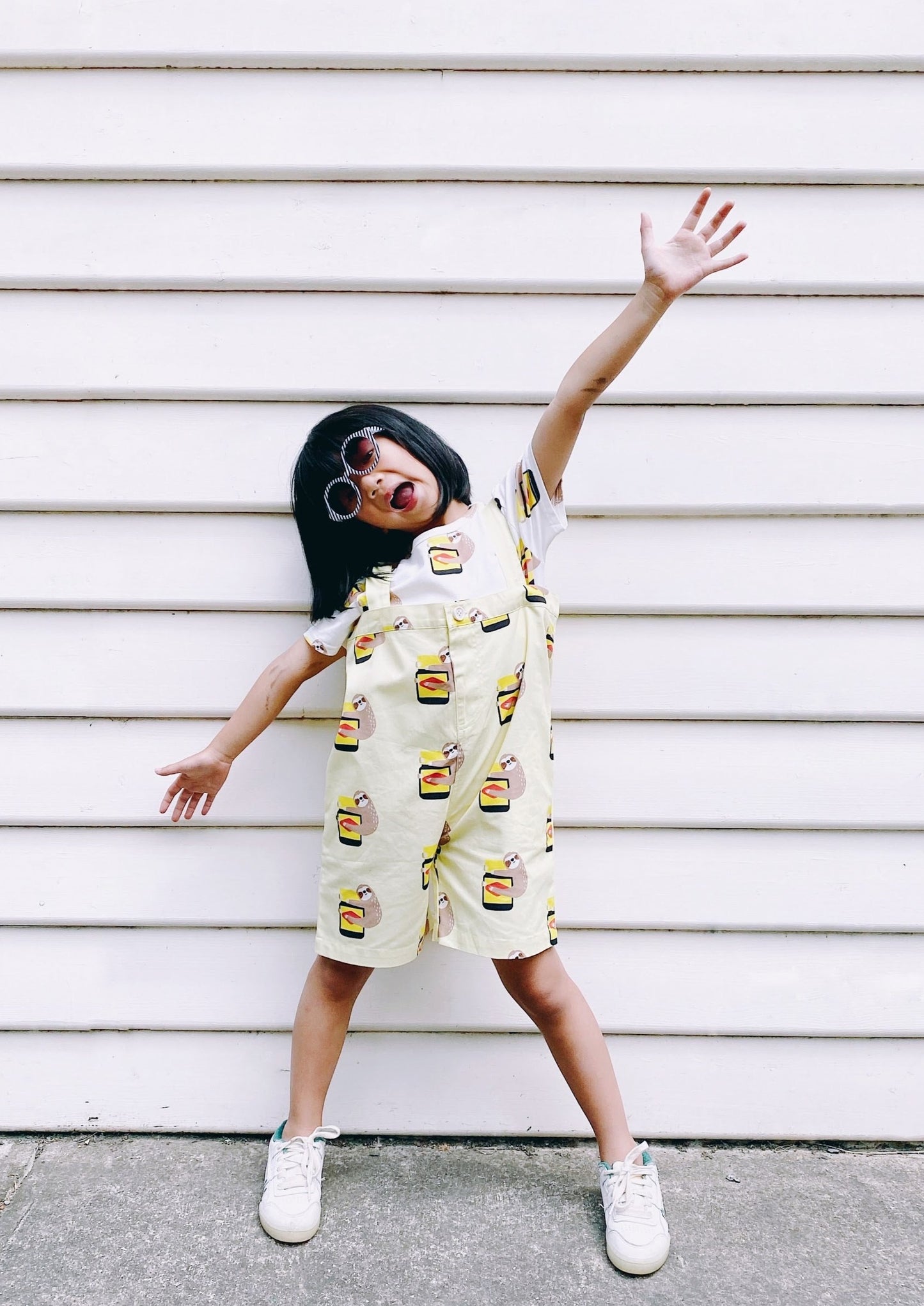 iMiN Kids Yellow Sloth Jumpsuit