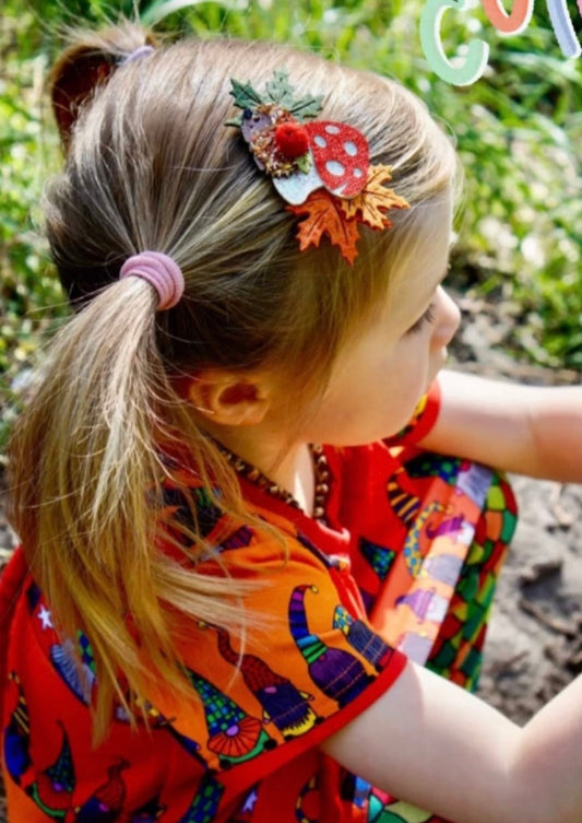 iMiN Kids Girls Handmade Felt Hedgehog Cute Hair Clip