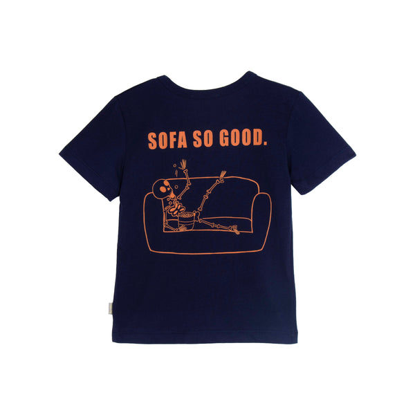 iMiN Kids Fun Prints Sofa So Good T-Shirt Navy