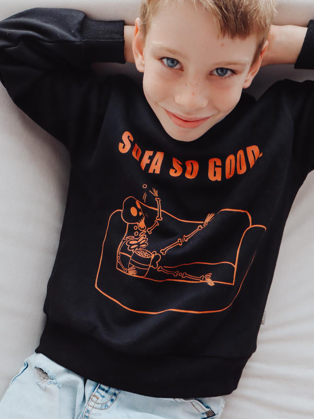 Boys Clothes Fun Prints Sweat Classic Black