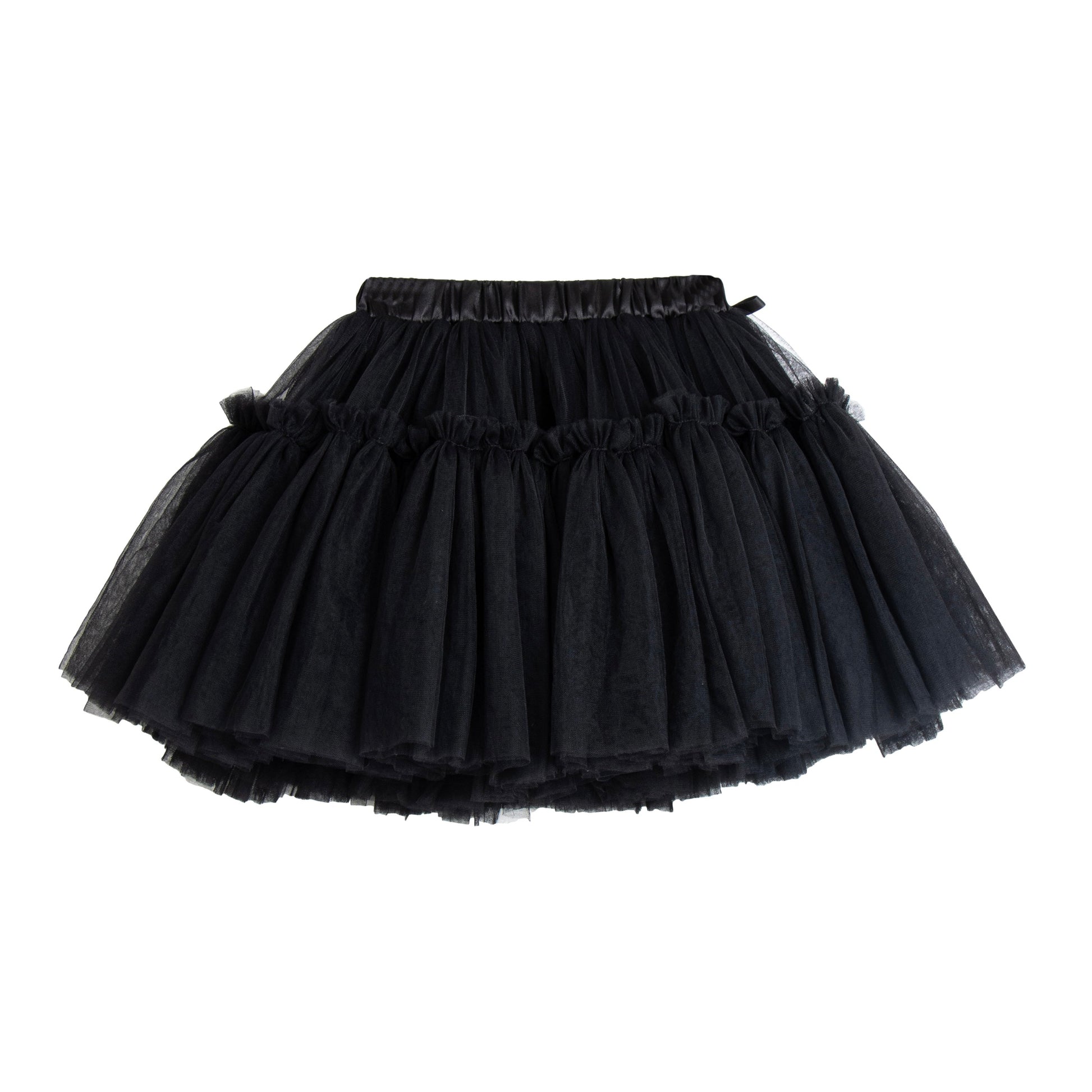 Girls Black Tulle Skirt Fluffy