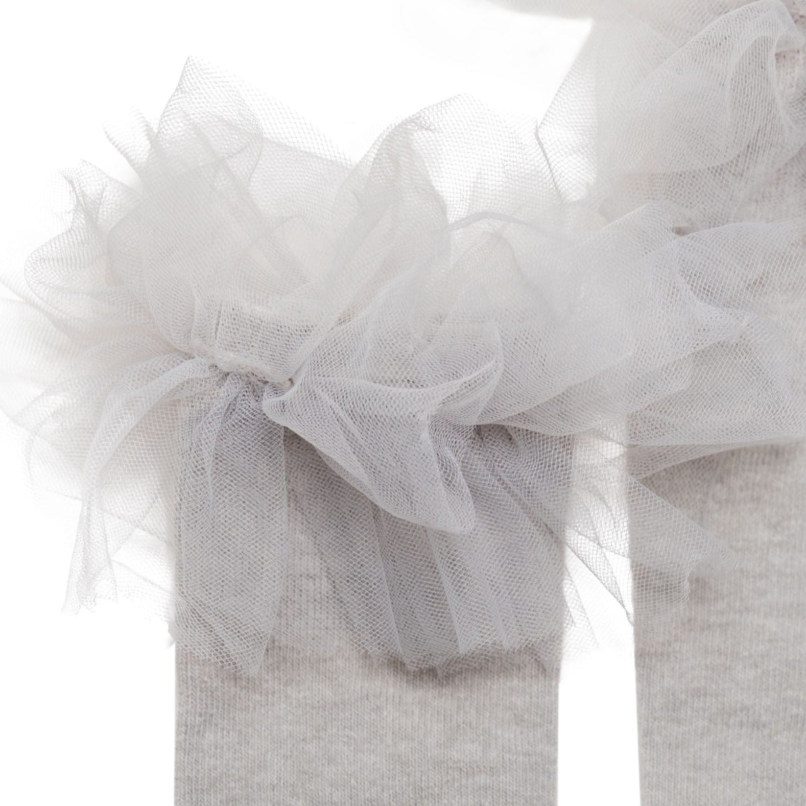 iMiN Kids Grey Tulle Socks