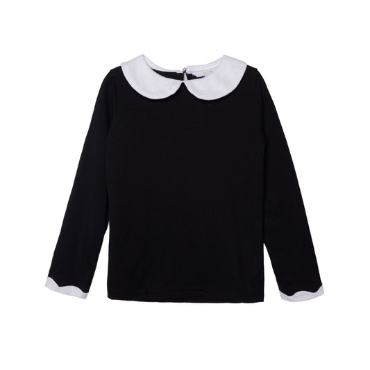 iMiN Kids Girls Peter Pan Collar Organic Cotton Top
