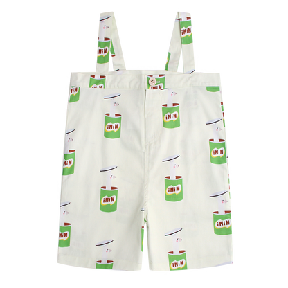 iMiN Kids Overall Pants Green Llama