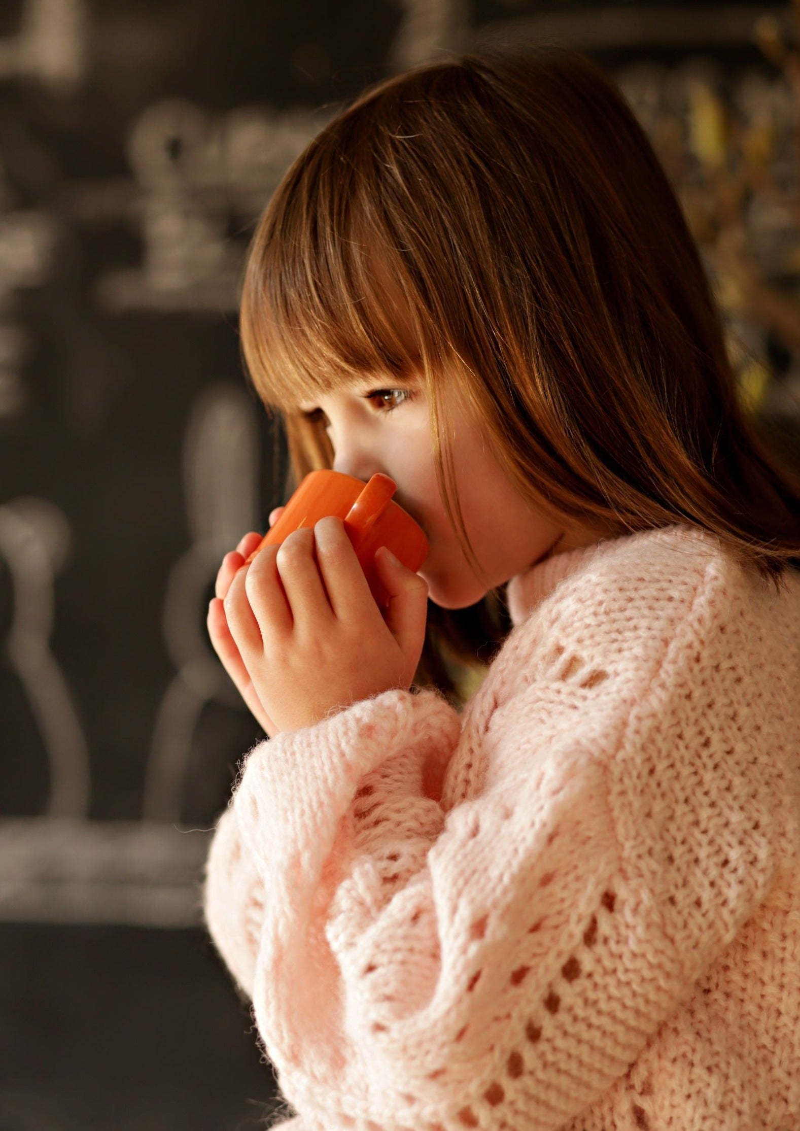 iMiN Kids Girls Blush Pink Sweater