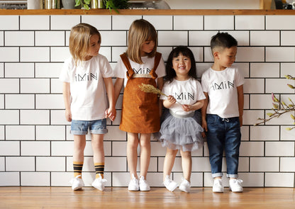 iMiN Kids White Logo T-shirt