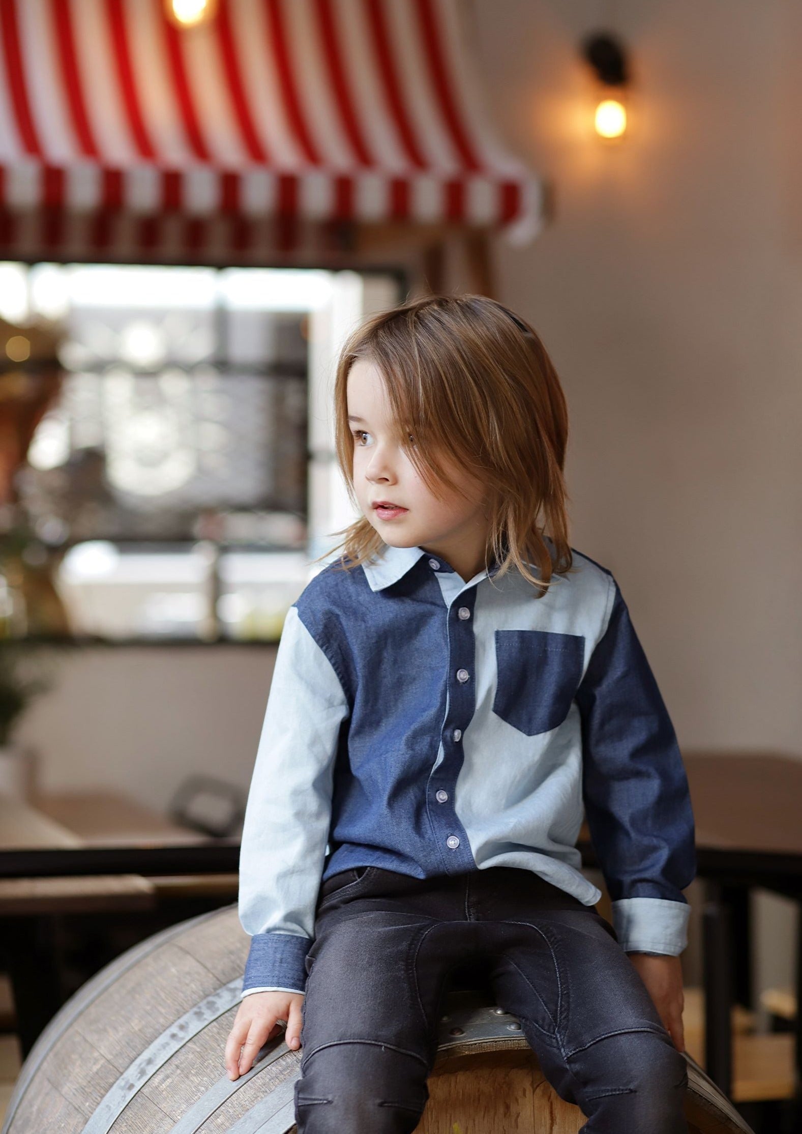 Boys Patchwork Shirt