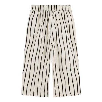 iMiN Kids Wide Leg Cotton Pants Vertical Striped