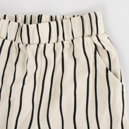 iMiN Kids Wide Leg Cotton Pants Vertical Striped