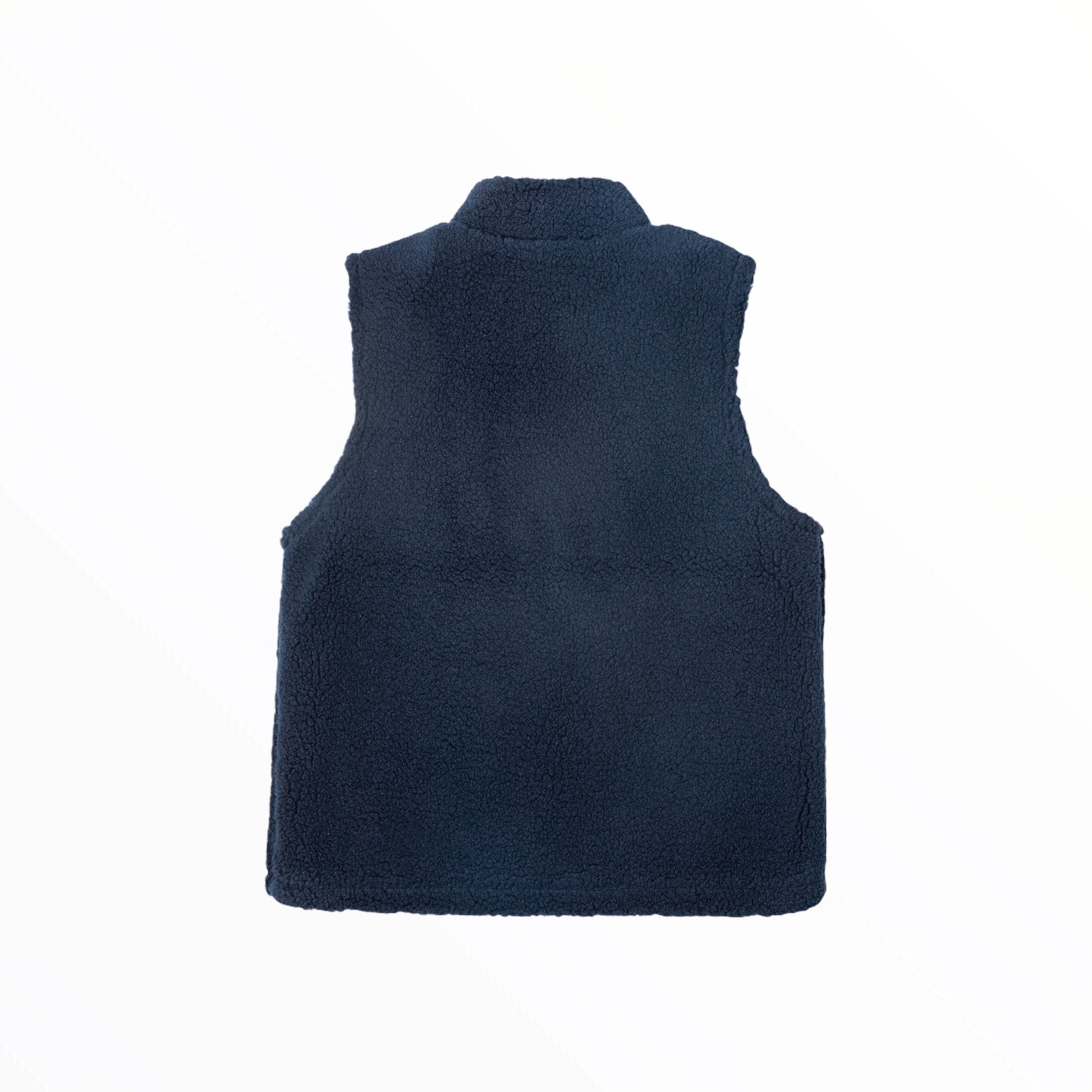 iMiN Teddy Fur Vest Navy Blue