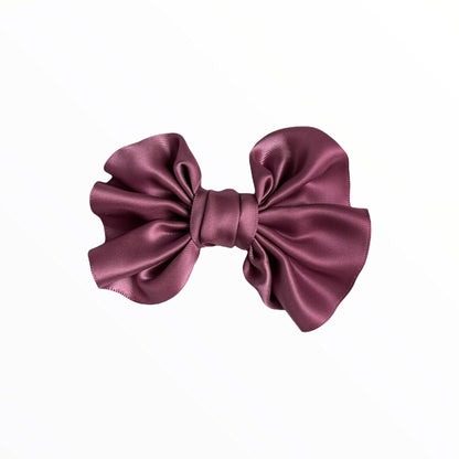 iMiN Kids Girls Handmade Satin Bow Hair Clip Fuchsia