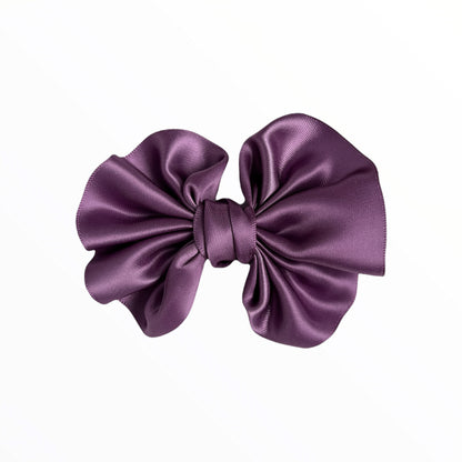 iMiN Kids Girls Handmade Satin Bow Hair Clip Violet
